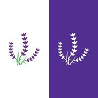 färsk lavendel blomma logotyp vektor