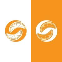 orangefarbenes Logo-Design-Vektorsymbol vektor