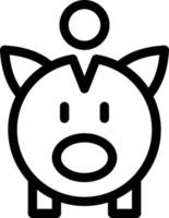 Piggy-Vektorillustration auf einem Hintergrund. Premium-Qualitätssymbole. Vektorsymbole für Konzept und Grafikdesign. vektor