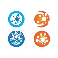 Molekül-Logo-Vektor-Illustration-Design