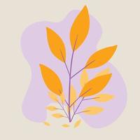 bakgrundsillustration av växter, blommor och löv. vektordesigner som är lämpliga för webbplatser, appar med mera. vektor