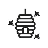 honigbienenstock symbol illustration. vektor