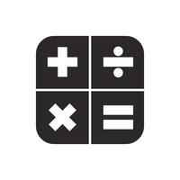 Mathematik-Symbol-Vektor-Logo-Illustration. geeignet für webdesign, logo, anwendung. vektor