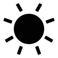 Abbildung des Sonnensymbols. Vektorlogo geeignet für Websites, Apps vektor