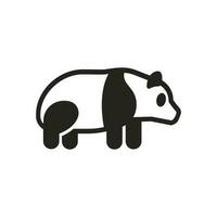 Panda-Symbol-Illustration. Vektordesigns, die für Websites, Apps und mehr geeignet sind. vektor