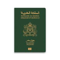 Marockos pass. medborgar-id mall. för din design vektor