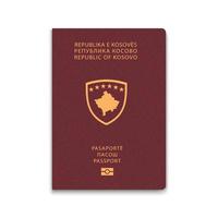 Reisepass des Kosovo. Bürger-ID-Vorlage. für Ihre Gestaltung vektor