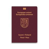 Reisepass von Finnland vektor