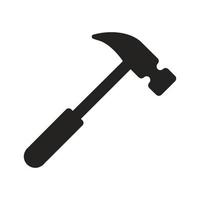 Hammer-Symbol-Vektor-Logo-Illustration geeignet für Webdesign, Logo, Anwendung. vektor