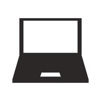 Laptop-Symbol-Vektor-Logo-Illustration. geeignet für webdesign, logo, anwendung. vektor