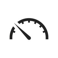 Tachometer-Symbolabbildung, Geschwindigkeit. Vektordesign, das für Websites, Apps geeignet ist. vektor