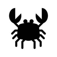Abbildung des Krabbensymbols. Vektordesigns, die für Websites, Apps und mehr geeignet sind. vektor