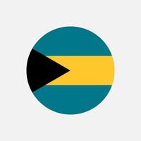 Land Bahamas. Bahamas-Flagge. Vektor-Illustration. vektor