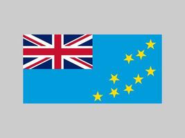 Tuvalu-Flagge, offizielle Farben und Proportionen. Vektor-Illustration. vektor