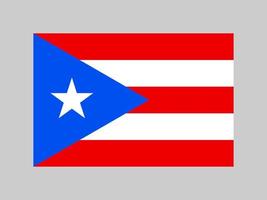 Puerto-Rico-Flagge, offizielle Farben und Proportionen. Vektor-Illustration. vektor