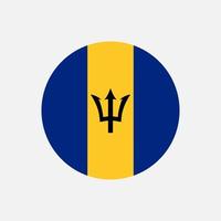 Land barbados. Barbados-Flagge. Vektor-Illustration. vektor