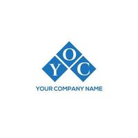 yoc brev logotyp design på vit bakgrund. yoc kreativa initialer brev logotyp koncept. yoc bokstavsdesign. vektor