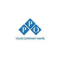 ppo brev logotyp design på vit bakgrund. ppo kreativa initialer bokstavslogotyp koncept. ppo bokstavsdesign. vektor