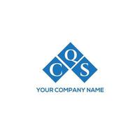 cqs kreativa initialer brev logotyp koncept. cqs brev design.cqs brev logotyp design på vit bakgrund. cqs kreativa initialer brev logotyp koncept. cqs bokstavsdesign. vektor