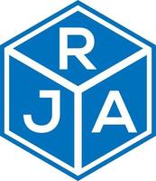 Rja-Brief-Logo-Design auf schwarzem Hintergrund. rja kreatives Initialen-Buchstaben-Logo-Konzept. rja Briefgestaltung. vektor