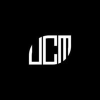 ucm brev design.ucm brev logotyp design på svart bakgrund. ucm kreativa initialer brev logotyp koncept. ucm brev design.ucm brev logotyp design på svart bakgrund. u vektor