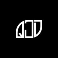 qjd-Buchstaben-Logo-Design auf schwarzem Hintergrund. qjd-Kreativinitialen-Buchstaben-Logo-Konzept. qjd-Vektor-Buchstaben-Design. vektor