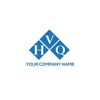 hvq-Brief-Logo-Design auf weißem Hintergrund. hvq kreative Initialen schreiben Logo-Konzept. hvq Briefgestaltung. vektor