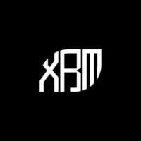 xrm-Buchstaben-Logo-Design auf schwarzem Hintergrund. xrm kreatives Initialen-Buchstaben-Logo-Konzept. XRM-Briefdesign. vektor