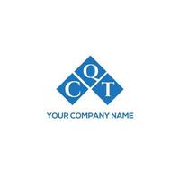 cqt brev logotyp design på vit bakgrund. cqt kreativa initialer brev logotyp koncept. cqt-bokstavsdesign. vektor