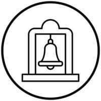 Glockenturm-Symbol-Stil vektor