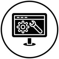 Symbolstil für die Weboptimierung vektor