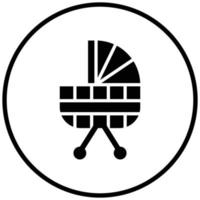 Kinderwagen Icon-Stil vektor