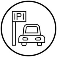 Parkplatz-Icon-Stil vektor