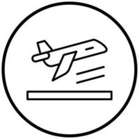 Abflug-Icon-Stil vektor
