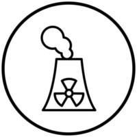 kärnenergi ikon stil vektor