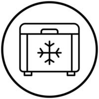 Gefrierschrank-Icon-Stil vektor