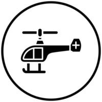 helikopter ikon stil vektor