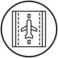 Landebahn-Symbolstil vektor