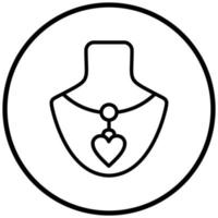Halsketten-Icon-Stil vektor