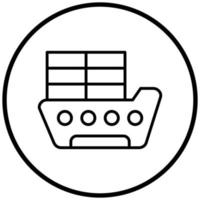 Cargo-Boot-Icon-Stil vektor