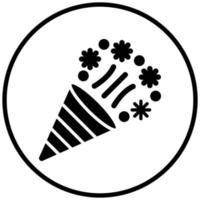 Party Popper Icon-Stil vektor