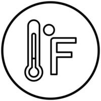 Fahrenheit-Icon-Stil vektor