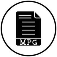 mpg-Symbolstil vektor