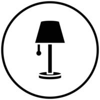 bordslampa ikon stil vektor