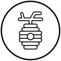Bienenstock-Symbol-Stil vektor