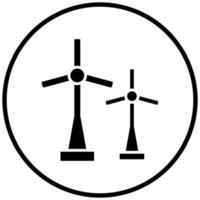 Windmühlensymbol-Stil vektor