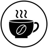 kaffe ikon stil vektor