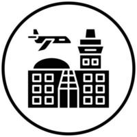 Flughafensymbolstil vektor