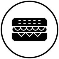 Sandwich-Symbol-Stil vektor