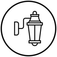 Wandlampen-Icon-Stil vektor
